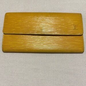 Louis Vuitton Yellow Epi Leather Wallet